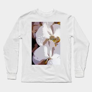 White Orchid Long Sleeve T-Shirt